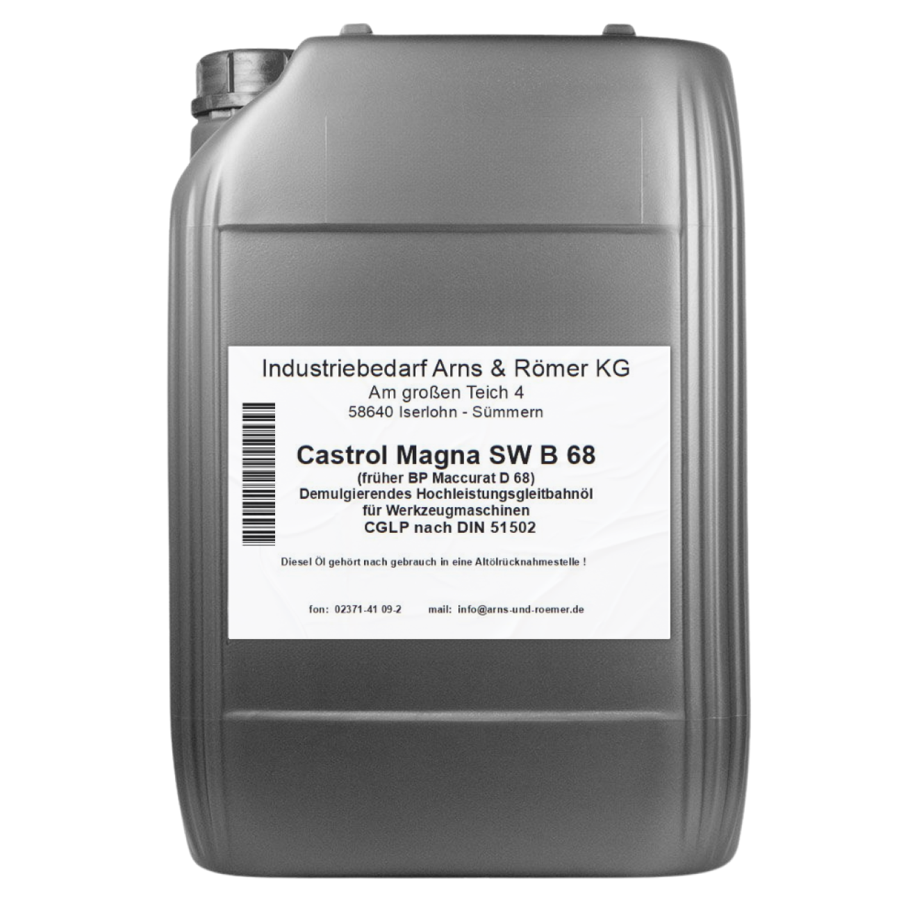 Castrol Magna SW B 68 | Bett-und Gleitbahnöl CGLP | 10 Liter